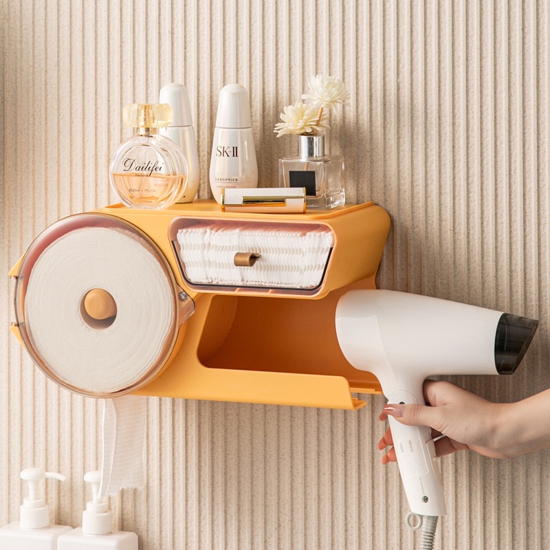 Giá Đỡ Cuộn Giấy Vệ Sinh Kèm Móc Treo Tiện Dụng Cho Phòng Tắm