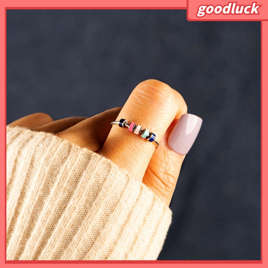 Kdfs- Nhẫn Hở Cảm Ứng Xếp Chồng Được Phụ Kiện Trang Sức Cho Nữ