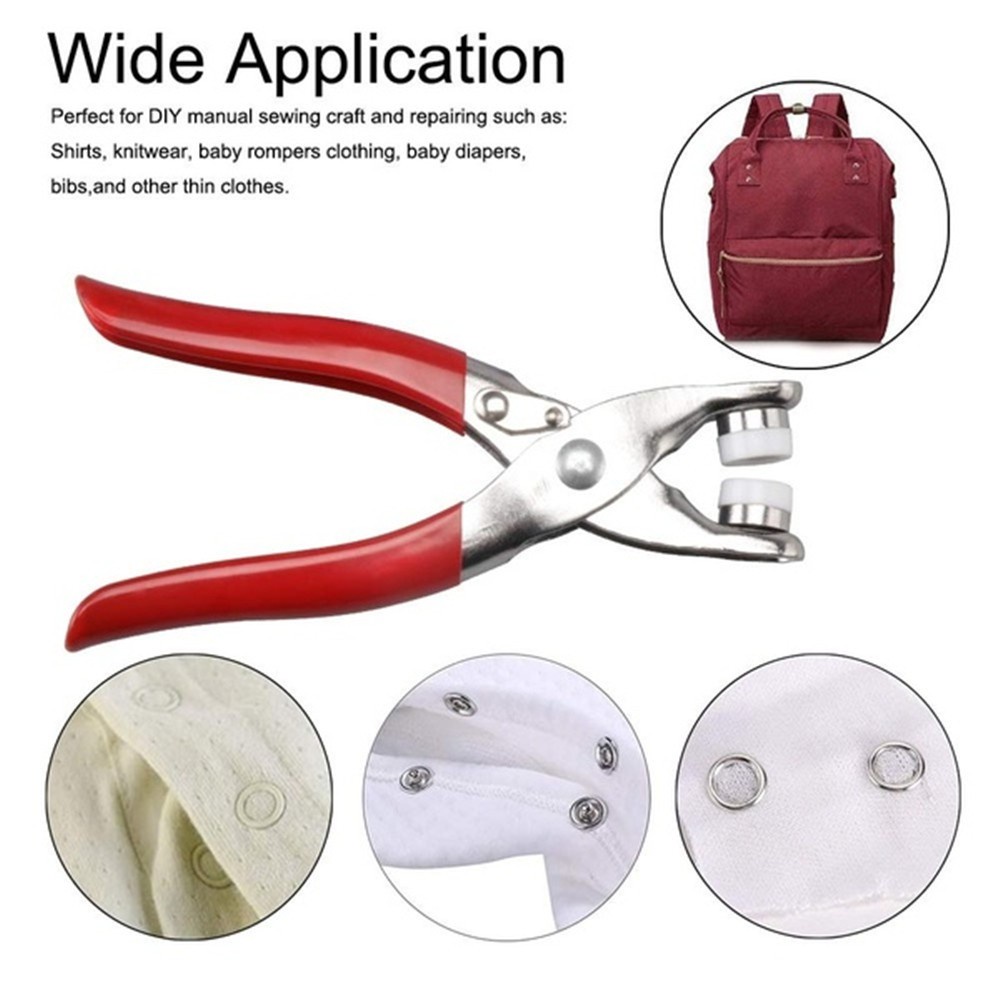 Bộ 10 Bộ 40 Nút Bấm Tròn Bằng Kim Loại Chuyên Dụng Cho May Vá Quần Áo/ Sổ Tay Diy