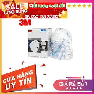 Khẩu trang 3M 8822 chống bụi siêu mịn PM2.5, PM 10, chống khói, độc, mùi tàu xe bảo vệ sức khỏe.