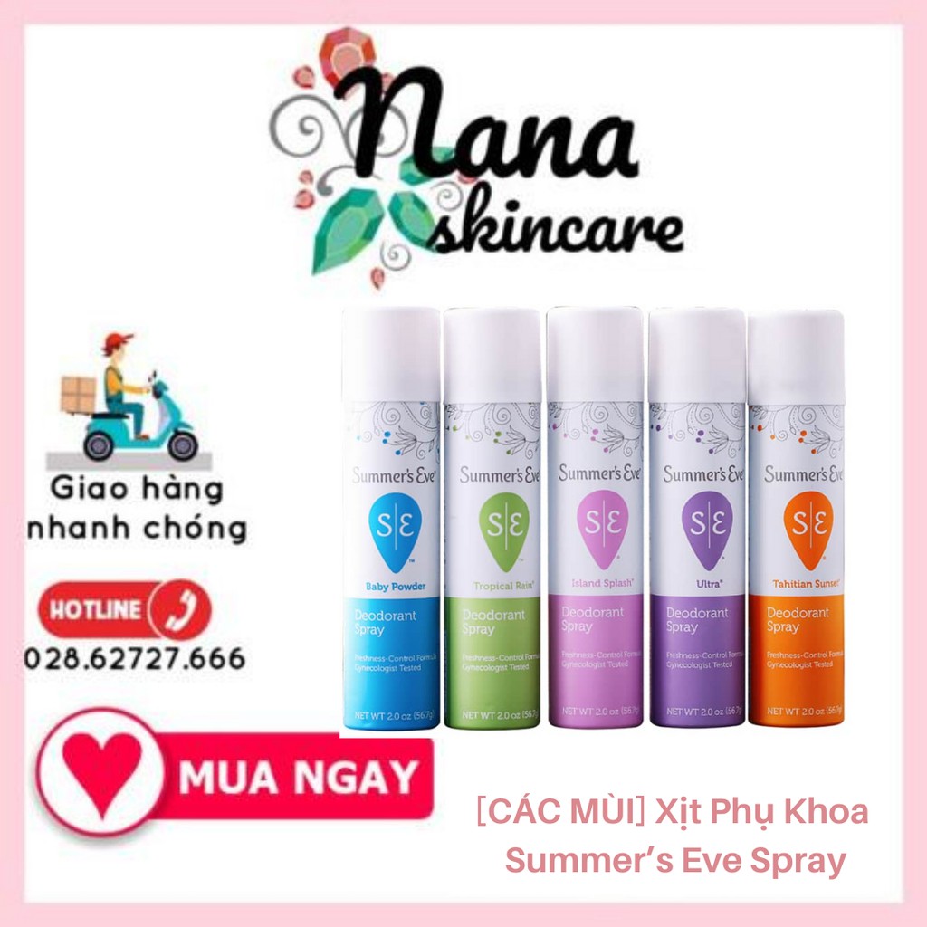 [CÁC MÙI] Xịt Phụ Khoa Summer’s Eve Spray