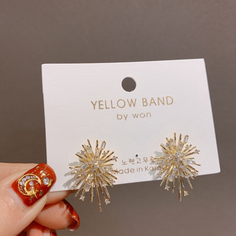 Bông Tai Hình Pháo Hoa Phong Cách Hàn Quốc 💕 Khuyên tai 💕 Trang sức