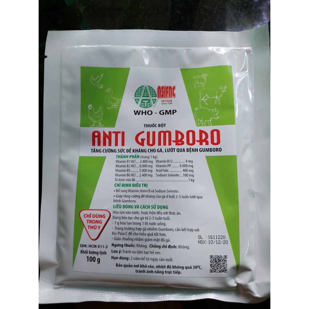 Tăng cường sức khỏe cho gà  100g