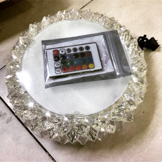 Đài Sen Pha Lê tròn LED đổi màu Φ14