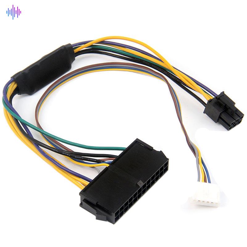 Dây cáp nguồn 30cm chuyển đổi ATX 24Pin 24 Pin Female sang 6Pin 6-Pin Male 6Pin Male 6Pin Male cho HP Elite 8100 8200 8300