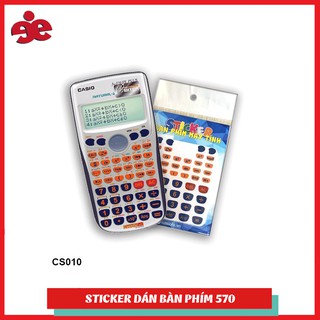 Sticker trang trí phím máy tính Casio