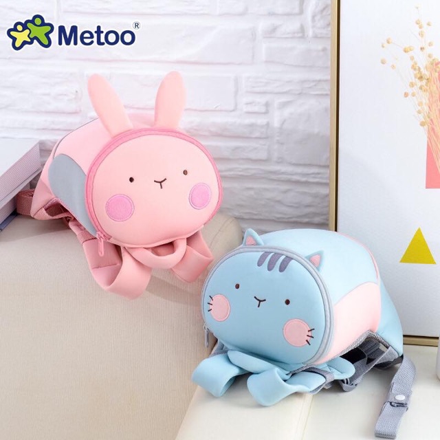 Balo 3D METOO đi học đi chơi cho bé mẫu giáo - Ba lô hình thú dễ thương