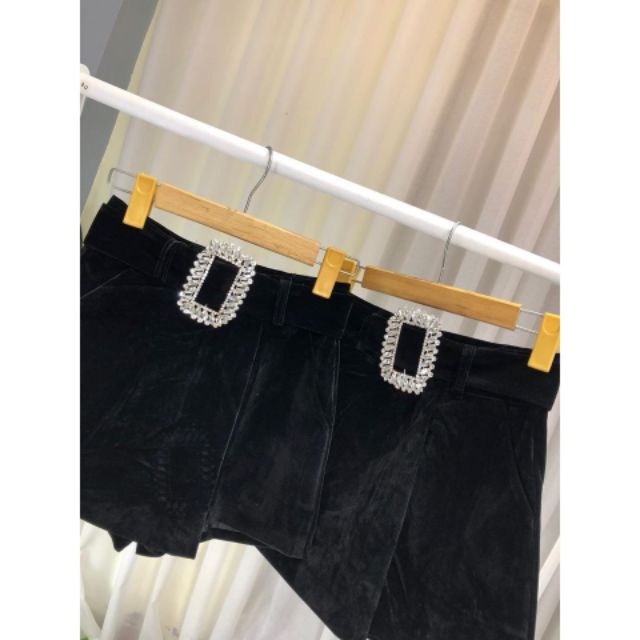 QUẦN NHUNG GIẢ VÁY KÈM TAG ĐÁ