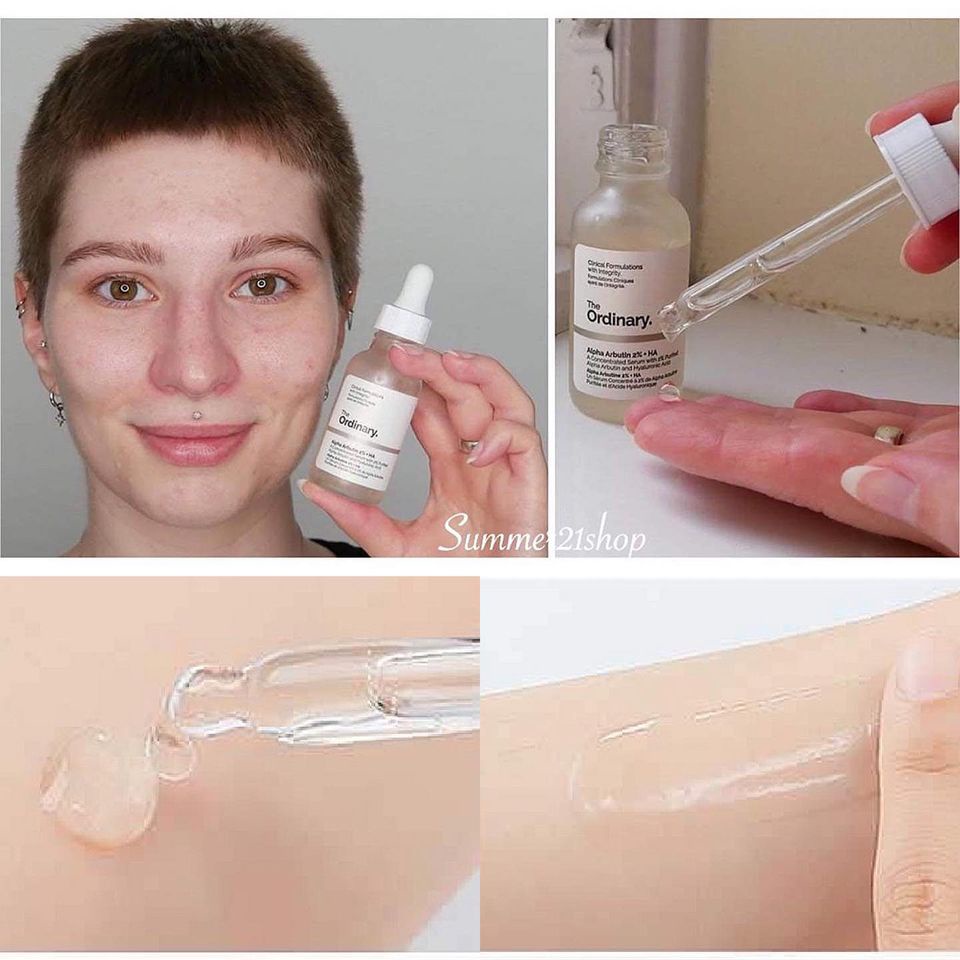 Tinh Chất Dưỡng Trắng, Cấp Nước The Ordinary Alpha Arbutin 2% + HA 30ml