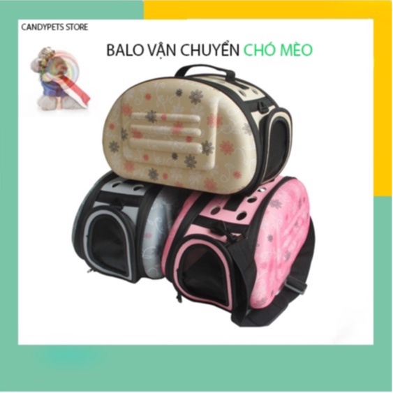 (thanh lý shop)Túi vận chuyển chó mèo,túi đựng xách chó mèo tiện lợi gấp gọn dễ dàng chất liệu xốp EVA an toàn CANDYPETS