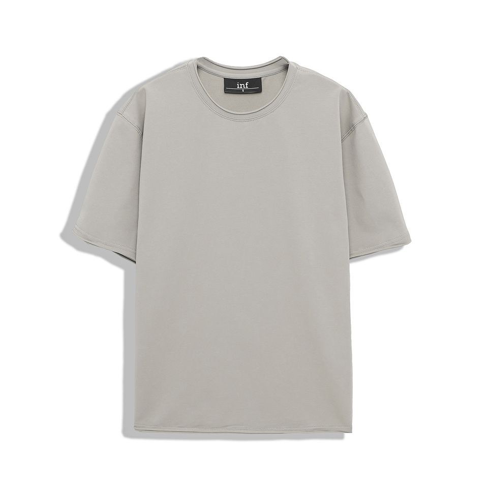 Áo Thun Nam Cổ Tròn INF Trơn Unfinished ,Vải Cotton Co Giãn Form Regular AT010461 ,Somehowstore