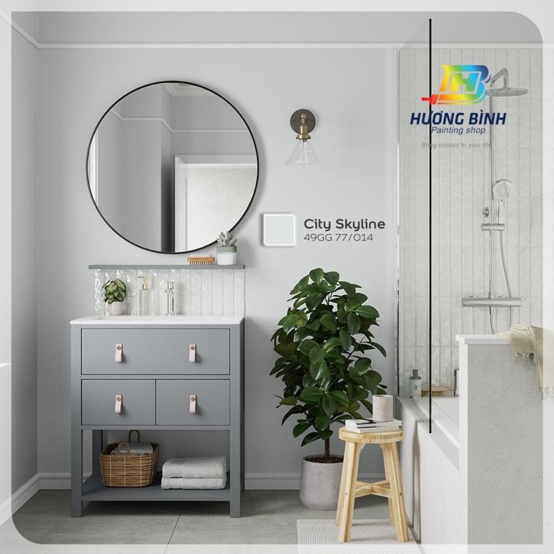 Sơn Dulux easy clean tông xám (lon 1 lít)