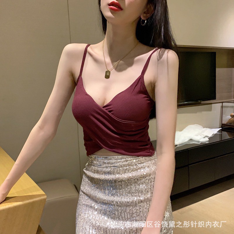 Áo Ngực, Áo Bra Thun Tăm Chéo Siêu Xinh 1168