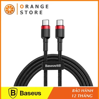 Cáp sạc nhanh Baseus Cafule C to C sạc nhanh PD 60W,sạc nhanh dây dù siêu bền - phukienorange