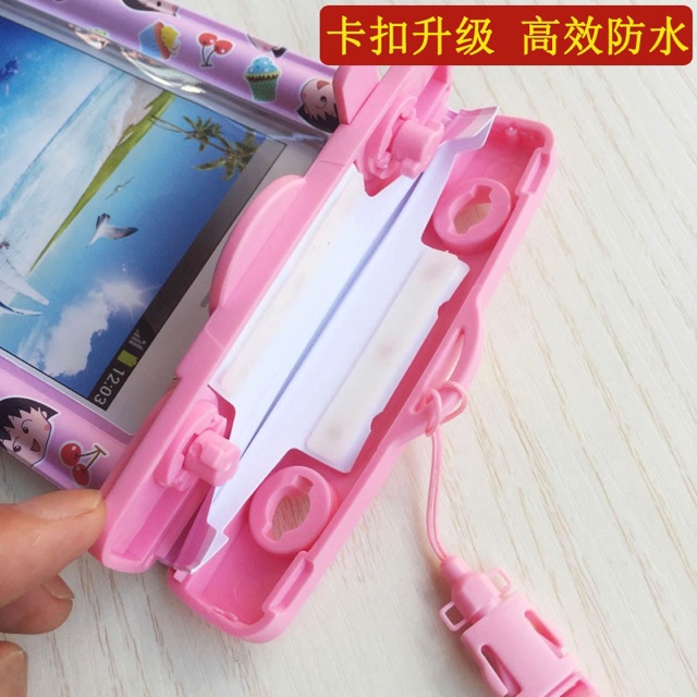 TÚI CHỐNG NƯỚC CUTE CHO ĐIỆN THOẠI CỠ DƯỚI 6.0 INCH IPHONE SAMSUNG...CÓ PHAO CẢM ỨNG