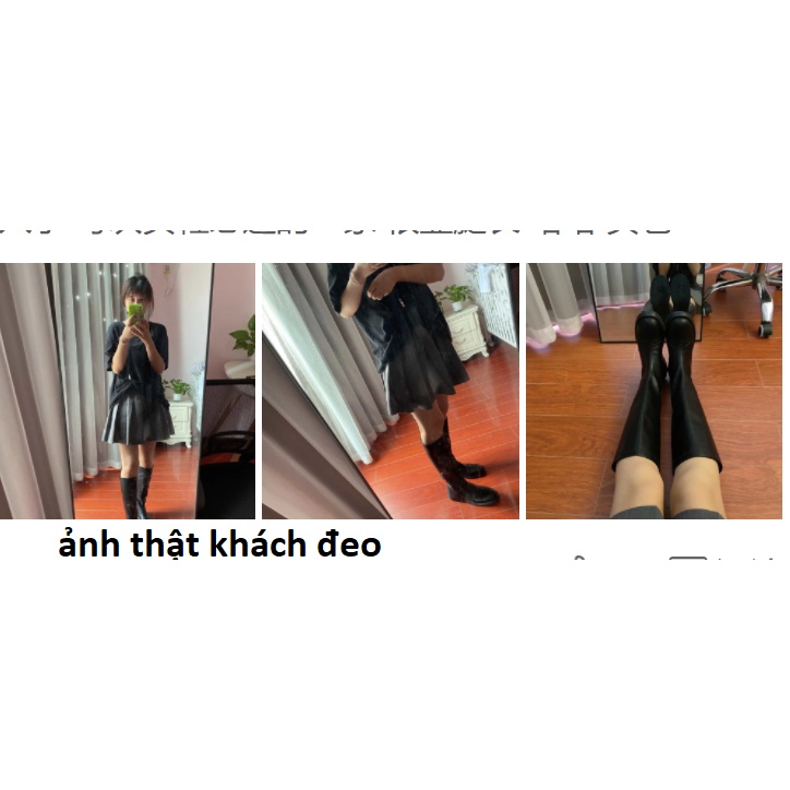 Đã thích (2) Boot cao cổ đế thấp phong cách Hàn Quốc ( kèm ảnh thật) | BigBuy360 - bigbuy360.vn
