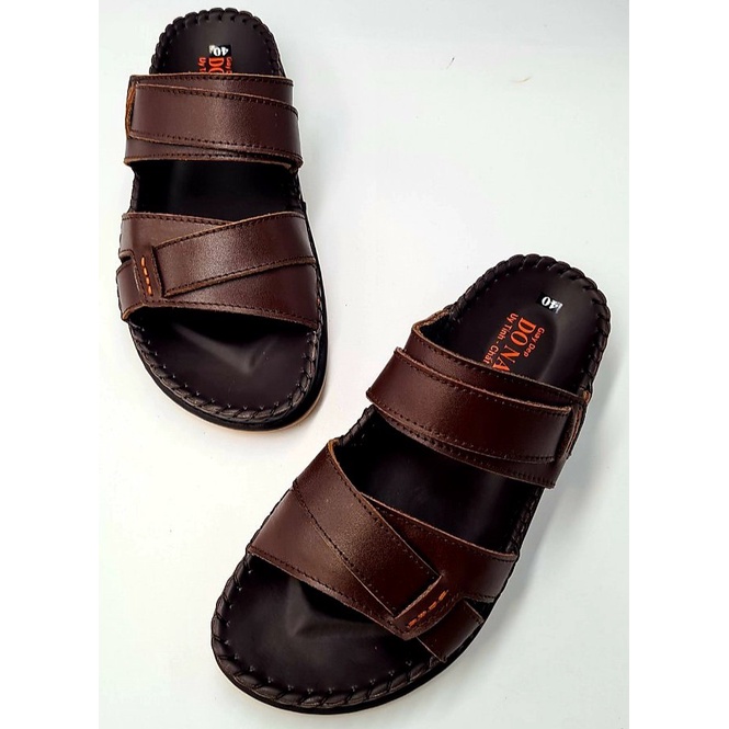 Dép Nam Da Bò 100% Handmade Chẵc Chắn - May 02 Lớp Da Mềm Mại D.2qdL