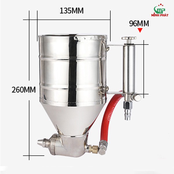 ☘️ Phễu phun gai sần, phun giả đá,súng phun sơn phủ tạo cát