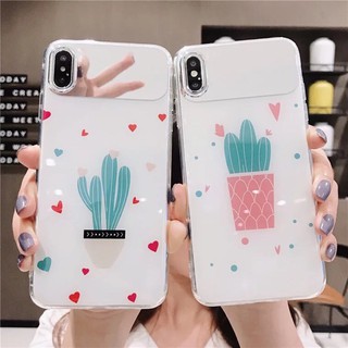 Ốp lưng iphone gương hình xương rồng - Ốp Iphone 6 6s 6plus 6splus 7 7plus 8 8plus X XS XSmax