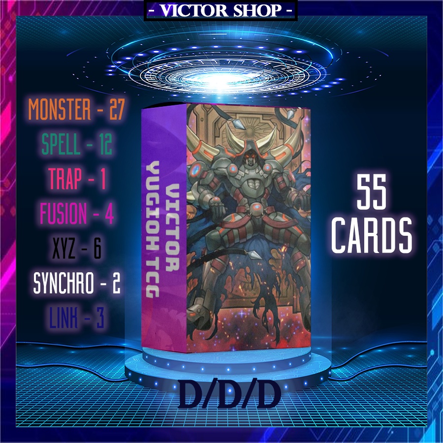 Bộ bài - D/D/D - 55 lá (Không in mặt sau)