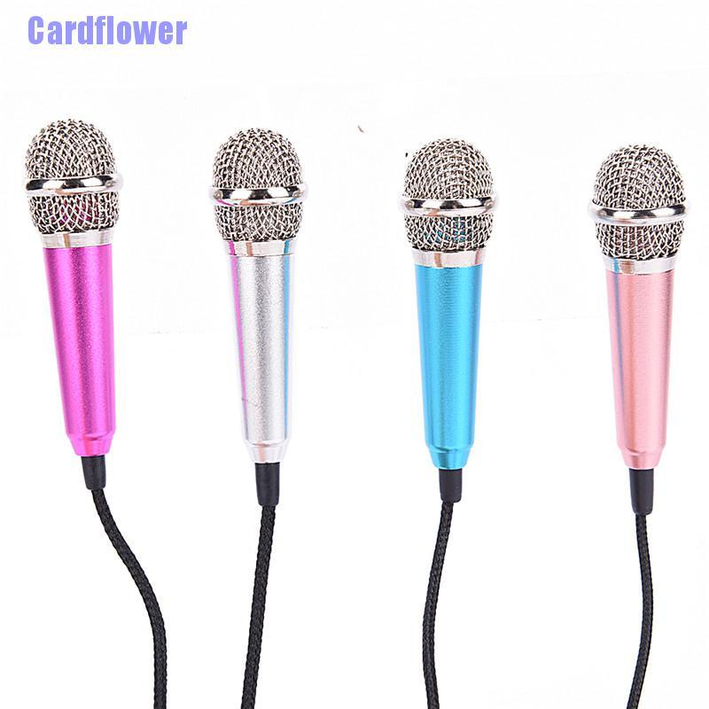 Cardflower  2017 Hot Mini Karaoke Condenser Microphone for Phone Computer Mini Phone Microphone