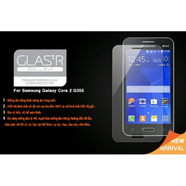 Kính cường lực galaxy core 2 G355