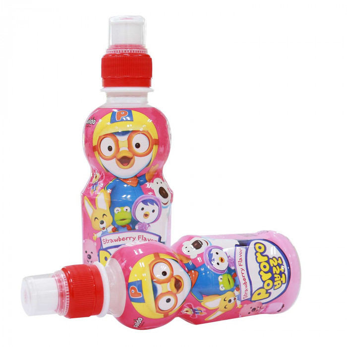 Nước Trái Cây PORORO Nội Địa Hàn Quốc 235ml  Vị Dâu