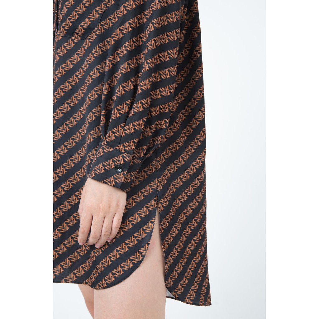 Áo sơ mi nữ cổ đức dáng suông IVY moda MS 17M4963
