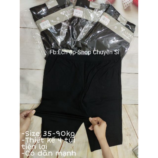 (Tặng quà)Sỉ legging bigsize ngố 4 túi Lupery giá niêm yết 189.000đ-199.000đ