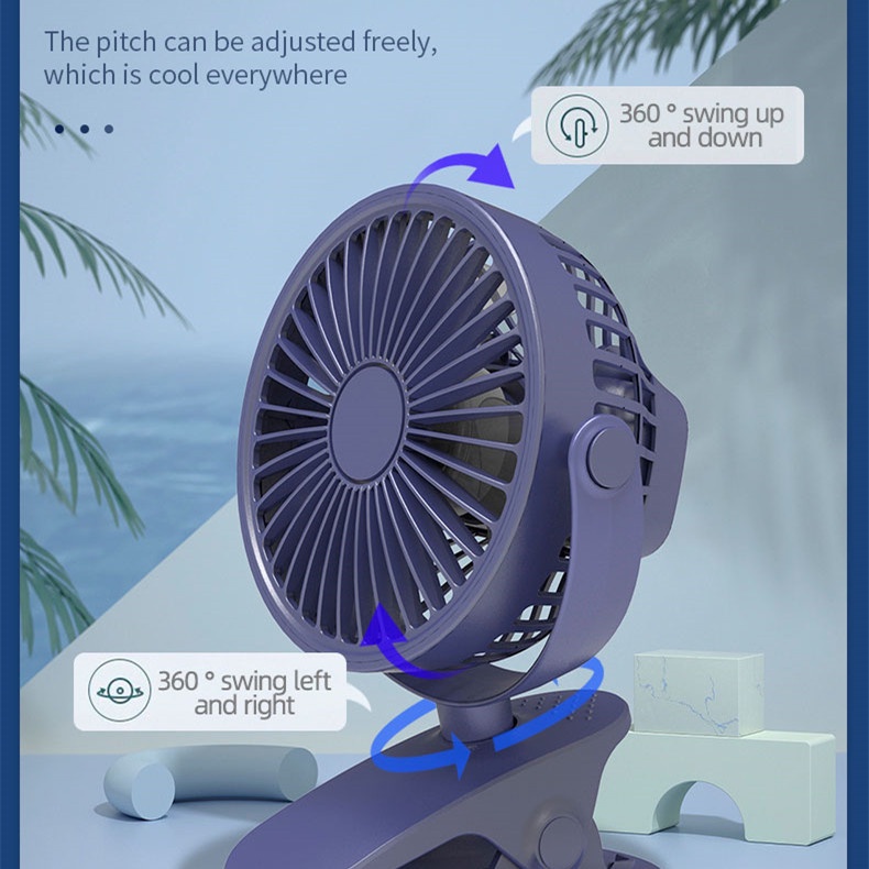 Hàng Mới Về Mới Quạt Điện Không Dây Dạng Kẹp 2022 Dễ Sử Dụng