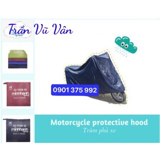 Bạt Phủ Xe Máy Vải Dù Màu Đen