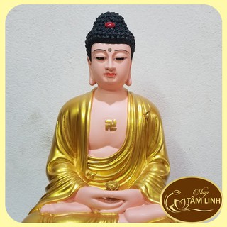 Tượng Phật A Di Đà Cao 30cm Nhựa Composite