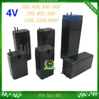 Pin sạc 4v vợt muỗi đèn led 300,400,500,600,700,800,900,1200,2500 mha