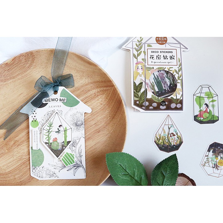 Sticker trang trí Bullet Journal gói đặc biệt Nhà Kính