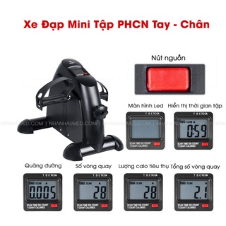 Xe Đạp Mini Tập Phục Hồi Chức Năng Tay Chân Hỗ Trợ Tập Cơ Tay, Chân Tại Nhà