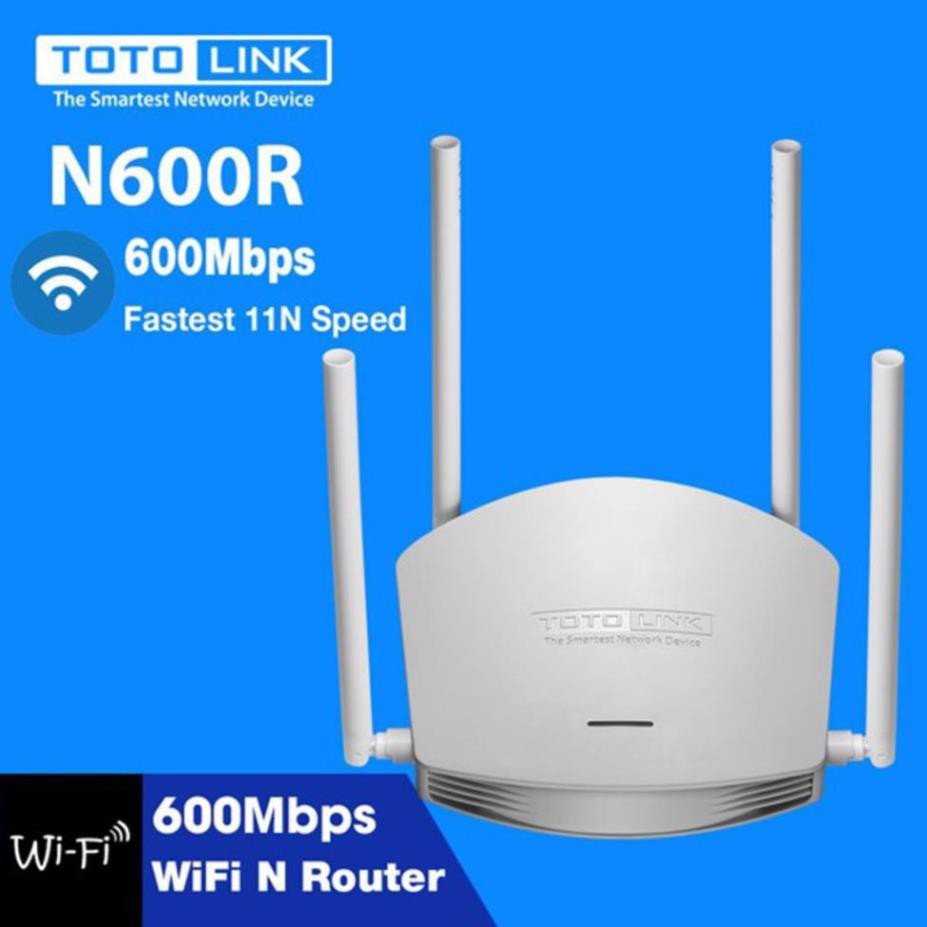 Cục phát wifi Totolink N600R Wireless N600Mbps - Màu trắng - Chính hãng - Bảo hành 2 năm