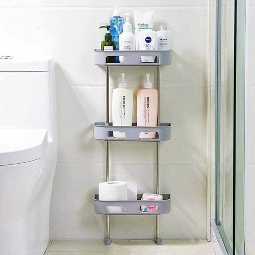 Kệ toilet tiện lợi, kệ trong nhà vệ sinh, kệ nhà tắm 3 tầng đa năng tiết kiệm không gian