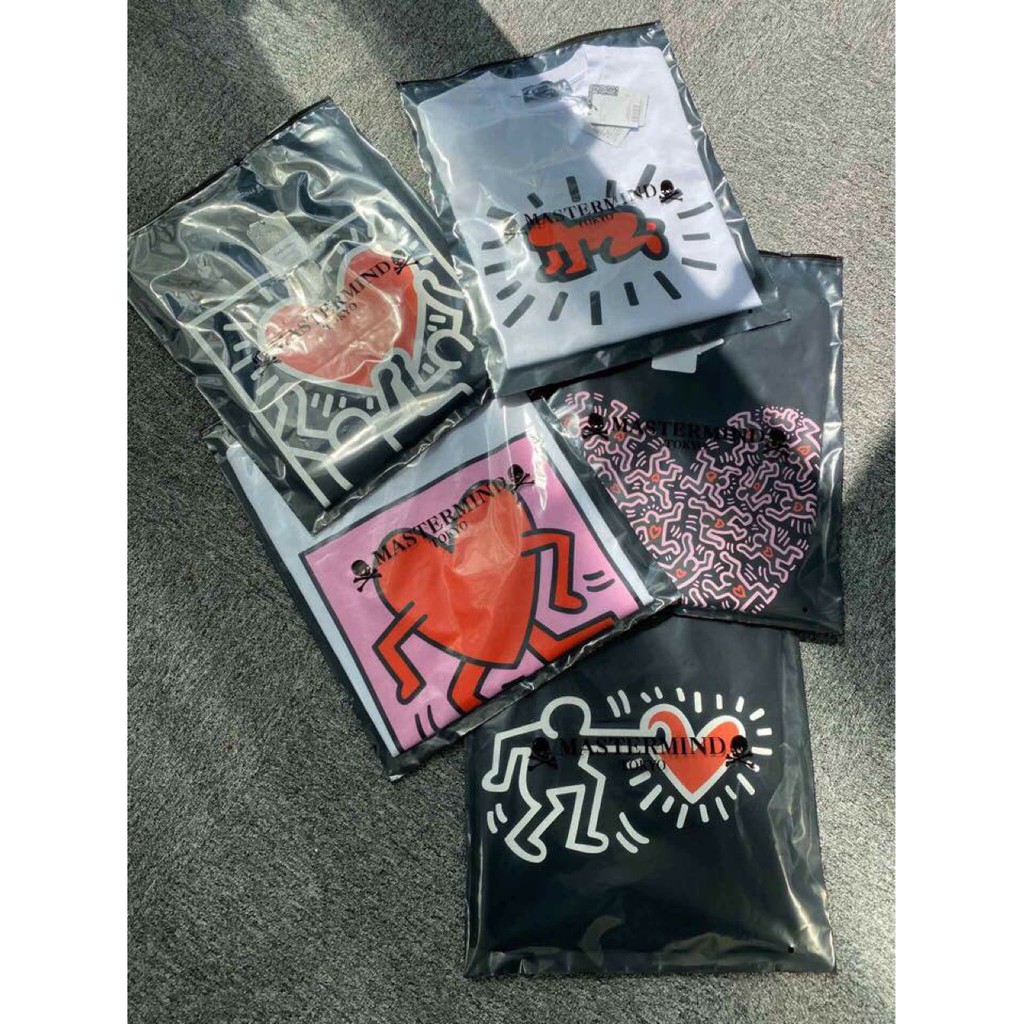 Áo thun ngắn tay Mastermind Japan x Keith Haring print T-shirt ss20