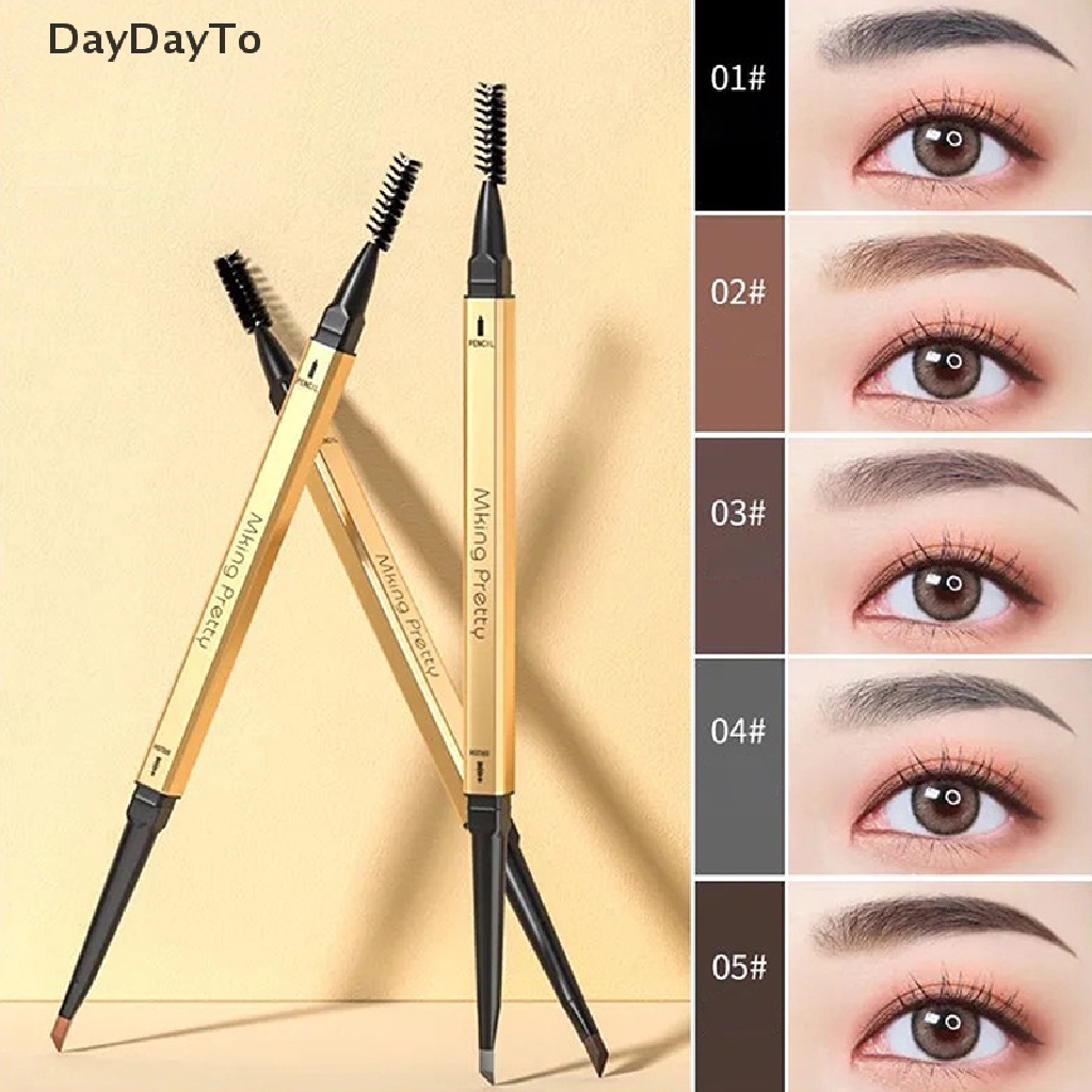 Bút Chì Kẻ Lông Mày Daydoyto Hai Đầu Siêu Mịn Chống Thấm Nước 5 Màu Tùy Chọn