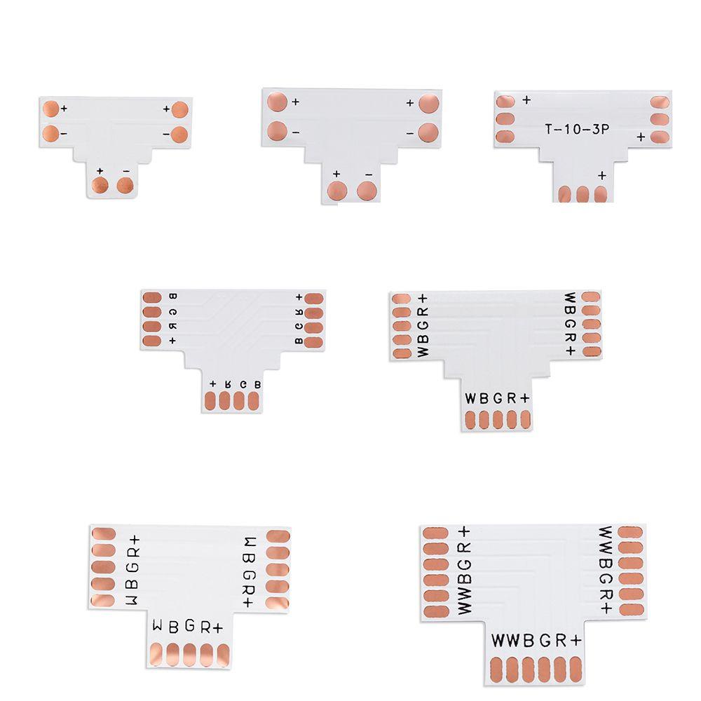 Set 5 Đầu Nối Đèn LED 8mm 10mm 12mm 2pin 3Pin 4pin 5pin 6Pin Chuyên Dụng