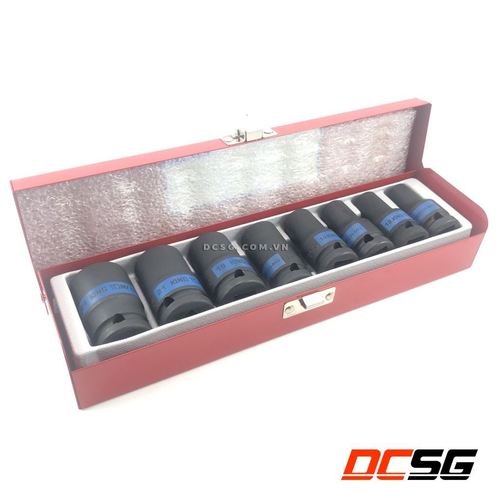 Bộ đầu tuýp 10-24mm chuôi 1/2&quot; Kingtony 4413MP (8 chi tiết/bộ)