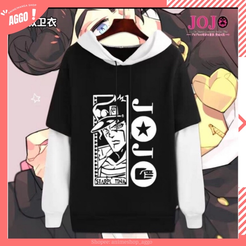 Áo Hoodie Nỉ Dài Tay Anime Jojo 's Bizarre Adventure Cực HOT