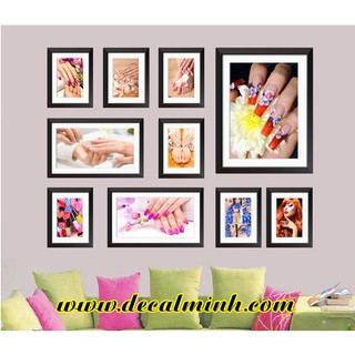 {Bộ 10} tranh dán cho tiệm nail (có sẳn)