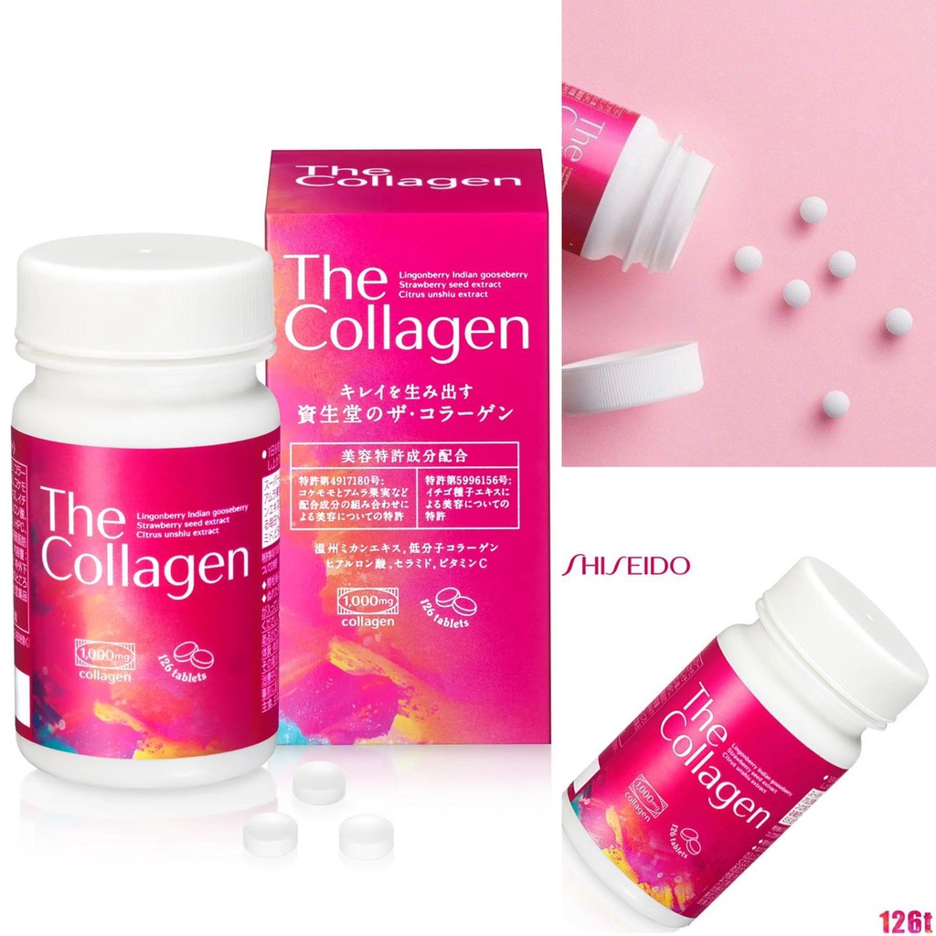Viên uống Collagen, viên uống đẹp da Nhật Bản 126 viên [Date 6/2024]