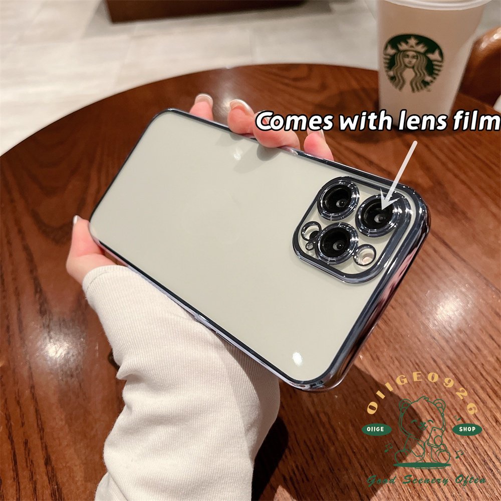Mới Ốp Điện Thoại TPU Mạ Điện Màu Tím Cao Cấp Cho Iphone 11 Pro Max Xs Max Xr 8 7Plus