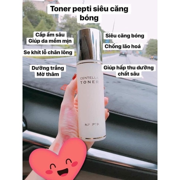 Nước hoa hồng Dr.Pepti Centella Toner 180ml AUTH