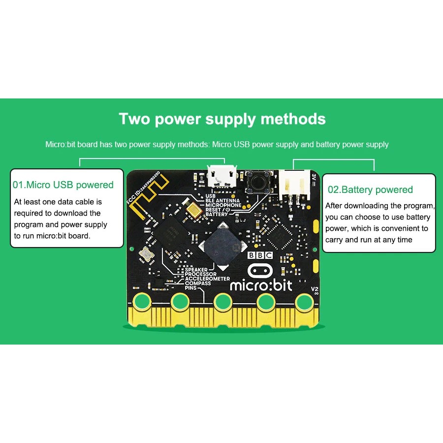 Đồ chơi STEM chính hãng BBC Micro:bit 2.0- Kit học lập trình STEM dành cho trẻ em phiên bản mới