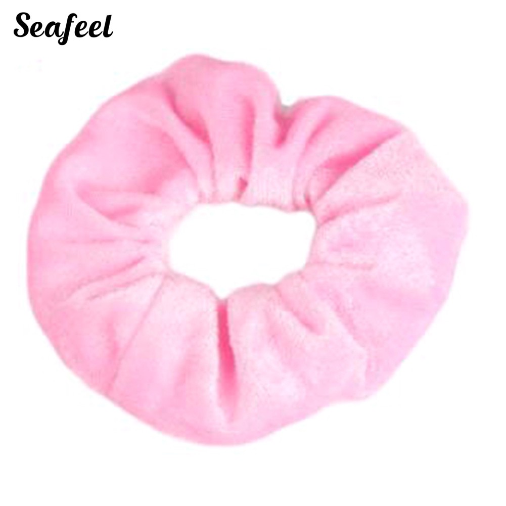 Dây Buộc Tóc Co Giãn Màu Trơn Cho Nữ