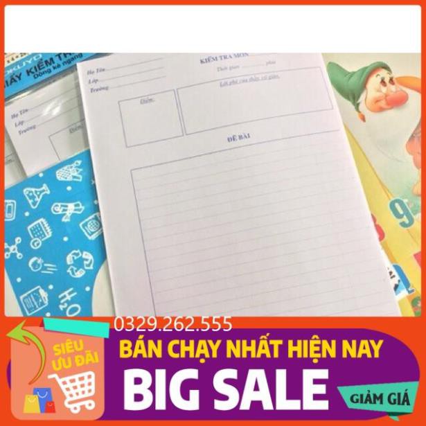 (FreeShip) Giấy kiểm tra kẻ ngang Campus có tờ đơn