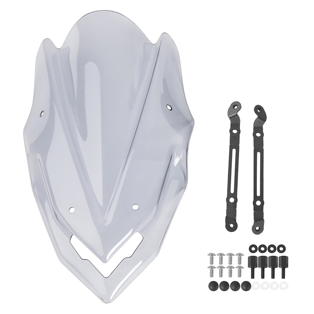 VISER Tấm che kính chắn gió xe máy LJBKOALL Tấm che kính chắn gió cho Kawasaki Z900 2023 2022 2021 2020 2017 2018 2019 Z 900 Tấm chắn gió mọc lên có giá đỡ Mới